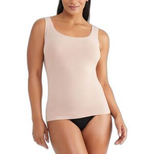 Yummie Tummie Women's Pale Peach Scoop Neck Shaping Tank Top Size